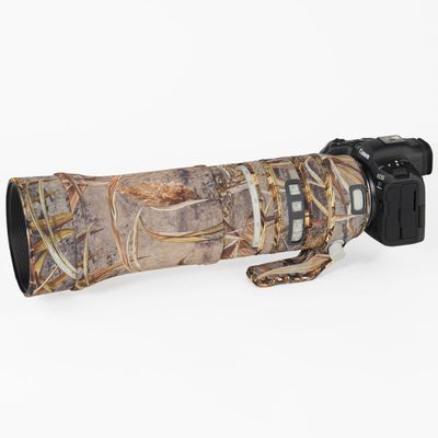 CHASING BIRDS Lens Camouflage Waterproof Coat for Canon EF 100-400mm F4.5-5.6 L is II USM Rainproof Lens Protective Cover Version IV (Reed Camouflage, with Extender EF 2.0X II)