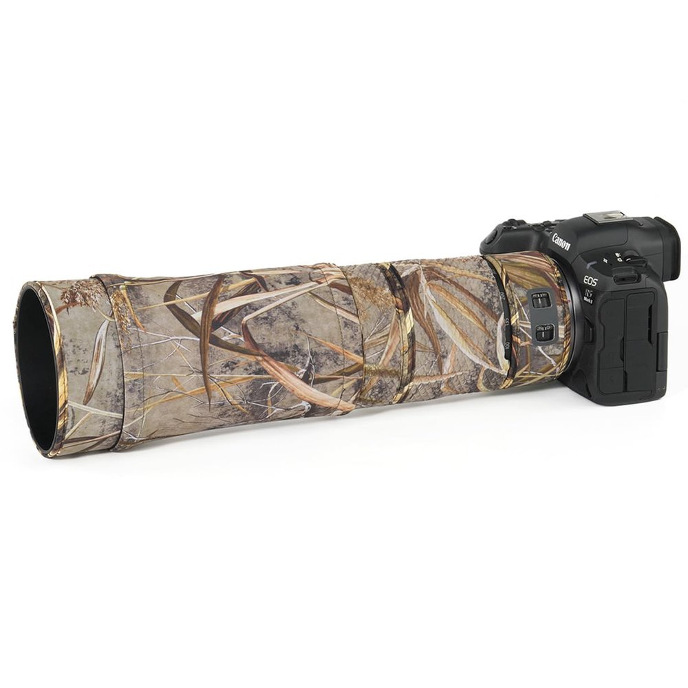 CHASING BIRDS Lens Camouflage Waterproof Coat for Canon RF 100-400mm F5.6-8 is USM Rainproof Lens Protective Cover Version IV (Reed Camouflage)