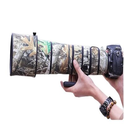 CHASING BIRDS Lens Camouflage Waterproof Coat for Nikon AF-S 180-400mm F4 E TC1.4 FL ED VR Rainproof Lens Protective Cover (Yellow Tree Camouflage, with 2.0X TC (TC-20E III))