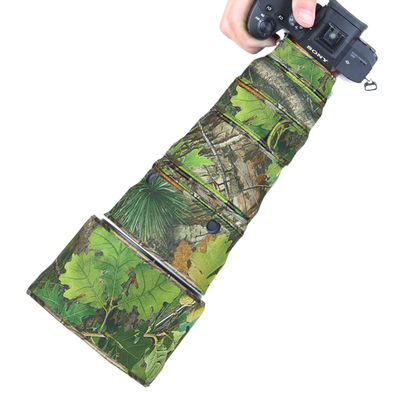 CHASING BIRDS Lens Camouflage Waterproof Coat for Canon EF 300mm F2.8 L is II USM Rainproof Lens Protective Cover (Green Leaf Camouflage, with Extender EF 2.0X II)