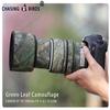 CHASING BIRDS Lens Camouflage Waterproof Coat for Canon EF 70-300mm F4-5.6 L is USM Rainproof Lens Protective Cover (Green Leaf Camouflage) view 2