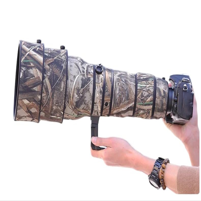 CHASING BIRDS Lens Camouflage Waterproof Coat for Nikon AF-S 400mm F2.8 G ED VR Rainproof Lens Protective Cover (Reed Camouflage, with 1.7X TC (TC-17E II))