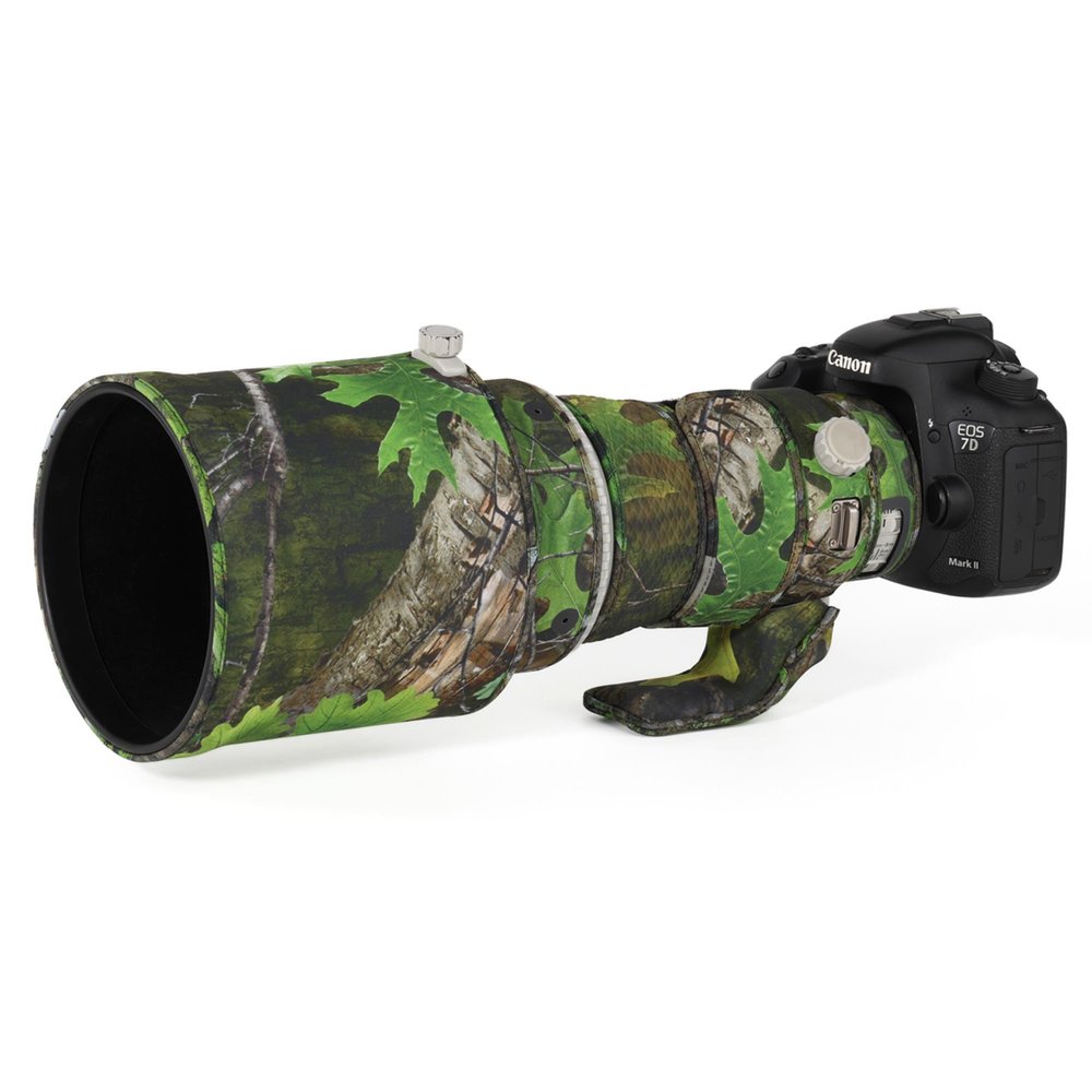 CHASING BIRDS Lens Camouflage Waterproof Coat for Canon EF 400mm F4 DO is II USM Rainproof Lens Protective Cover Version IV (Green Leaf Camouflage, with Extender EF 1.4X III)