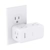 Surge Protector Outlet Extender- with Rotating Plug,6 AC Multi Plug Wall Outlet,4-Sided Outlet Splitter,900J Wall Outlet Adapter for Bathroom,Home,Travel,Dorm Room Essentials view 1
