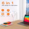 Surge Protector Outlet Extender- with Rotating Plug,6 AC Multi Plug Wall Outlet,4-Sided Outlet Splitter,900J Wall Outlet Adapter for Bathroom,Home,Travel,Dorm Room Essentials view 3