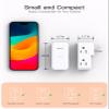 Surge Protector Outlet Extender- with Rotating Plug,6 AC Multi Plug Wall Outlet,4-Sided Outlet Splitter,900J Wall Outlet Adapter for Bathroom,Home,Travel,Dorm Room Essentials view 4
