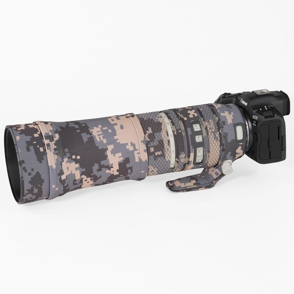 CHASING BIRDS Lens Camouflage Waterproof Coat for Canon EF 100-400mm F4.5-5.6 L is II USM Rainproof Lens Protective Cover Version IV (Digital Camouflage, with Extender EF 1.4X II)