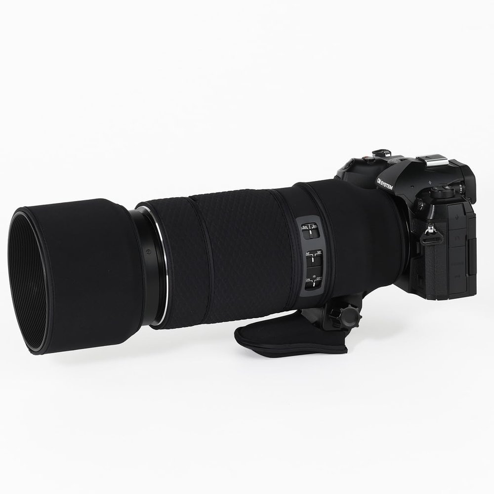CHASING BIRDS Lens Camouflage Waterproof Coat for Olympus 40-150mm F2.8 PRO Rainproof Lens Protective Cover Version IV (Classic Black, with 1.4X and 2.0X TC)