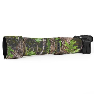 CHASING BIRDS Lens Camouflage Waterproof Coat for Canon RF 600mm F11 is STM Rainproof Lens Protective Cover Version IV (Green Leaf Camouflage, with Extender RF 1.4X & 2X)