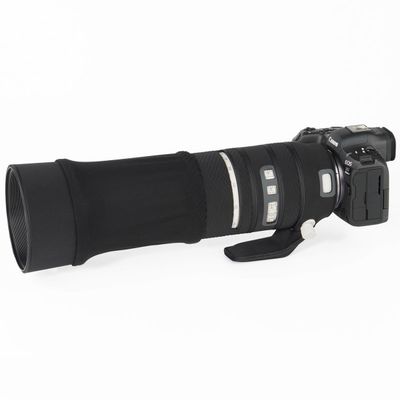 CHASING BIRDS Lens Camouflage Waterproof Coat for Olympus 150-600mm F5-6.3 is ED MSC Rainproof Lens Protective Cover (Classic Black, with 1.4X and 2.0X TC)