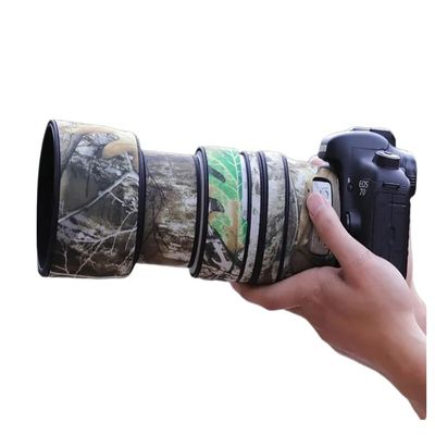 CHASING BIRDS Lens Camouflage Waterproof Coat for Canon EF 70-300mm F4-5.6 L is USM Rainproof Lens Protective Cover (Yellow Tree Camouflage, with Extender EF 2.0X III)