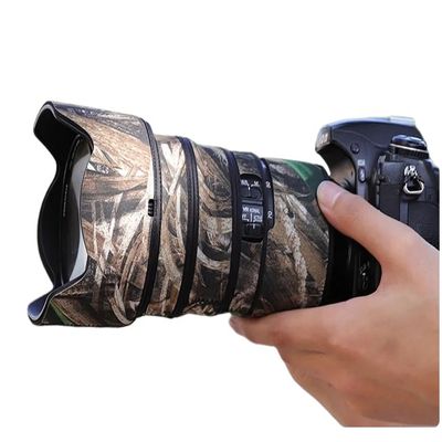 CHASING BIRDS Lens Camouflage Waterproof Coat for Nikon AF-S 24-70mm F2.8 E ED VR Rainproof Lens Protective Cover (Reed Camouflage, with 2.0X TC (TC-20E III))