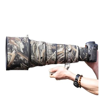 CHASING BIRDS Lens Camouflage Waterproof Coat for Canon EF 800mm F5.6 L is USM Rainproof Lens Protective Cover (Reed Camouflage, with Extender EF 2.0X II)