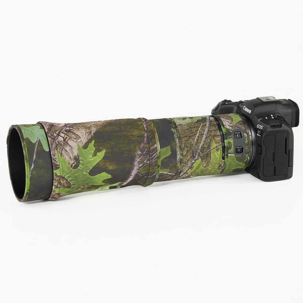 CHASING BIRDS Lens Camouflage Waterproof Coat for Canon RF 100-400mm F5.6-8 is USM Rainproof Lens Protective Cover Version IV (Green Leaf Camouflage)