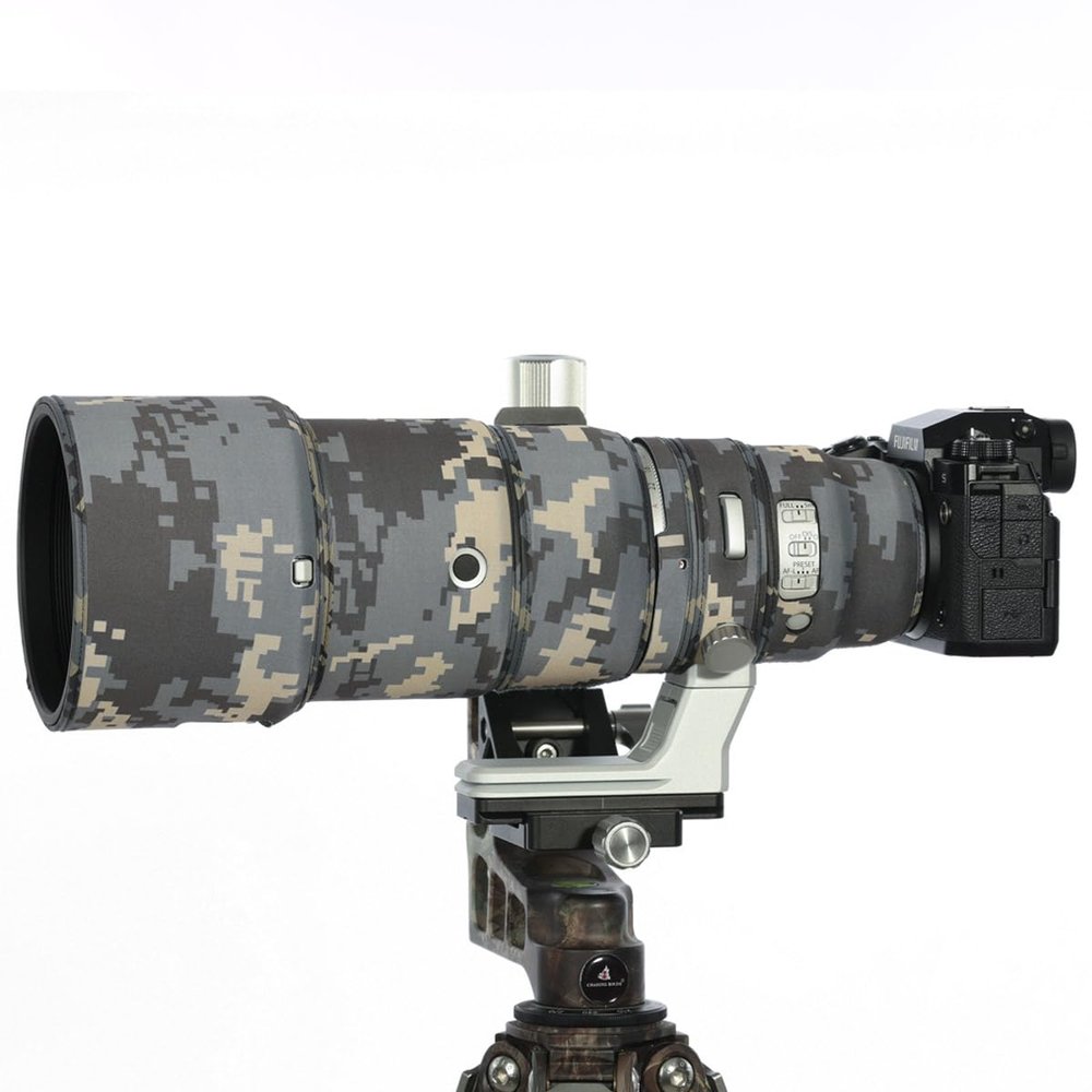 CHASING BIRDS Lens Camouflage Waterproof Coat for FUJIFILM XF 200mm F2 R LM OIS WR Rainproof Lens Protective Cover Version III (Digital Camouflage, with 2.0X TC)