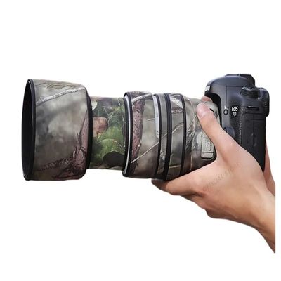 CHASING BIRDS Lens Camouflage Waterproof Coat for Canon EF 70-300mm F4-5.6 L is USM Rainproof Lens Protective Cover (Pine Camouflage)