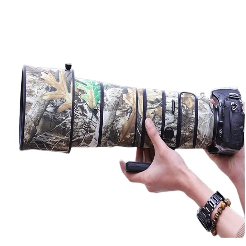 CHASING BIRDS Lens Camouflage Waterproof Coat for Nikon AF-S 180-400mm F4 E TC1.4 FL ED VR Rainproof Lens Protective Cover (Yellow Tree Camouflage)