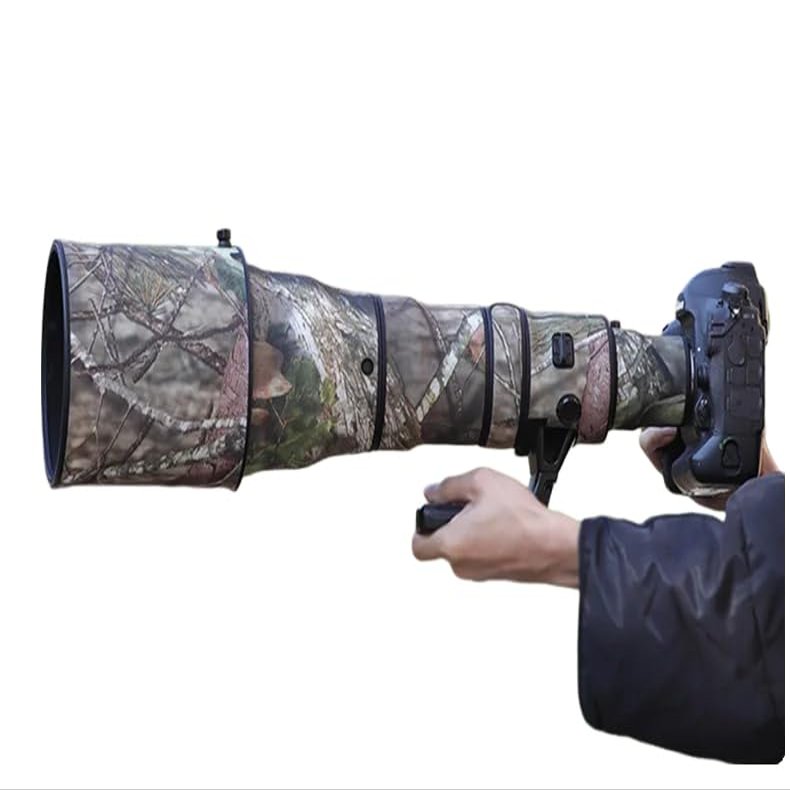 CHASING BIRDS Lens Camouflage Waterproof Coat for Nikon AF-S 800mm F5.6 E FL ED VR Rainproof Lens Protective Cover (Pine Camouflage, with 2.0X TC (TC-20E III))