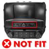 2+32G Android 12 Double Din Car Stereo for Chevrolet Silverado/GMC Sierra 2014-2018 with 10.1 Inch Touchscreen Radio Built-in Bluetooth5.4/WiFi6/Wireless Carplay/Android Auto/GPS/FM/AUX/Backup Camera view 2