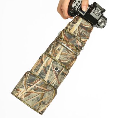 CHASING BIRDS Lens Camouflage Waterproof Coat for FUJIFILM XF 200mm F2 R LM OIS WR Rainproof Lens Protective Cover Version III (Reed Camouflage)