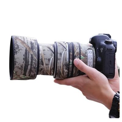 CHASING BIRDS Lens Camouflage Waterproof Coat for Canon EF 70-300mm F4-5.6 L is USM Rainproof Lens Protective Cover (Reed Camouflage, with Extender EF 2.0X II)