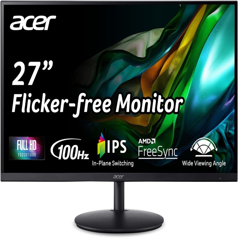 acer SH2 27-inch IPS Gaming Monitor 100Hz 1920x1080 Full HD 1ms Response Time (Renewed)
