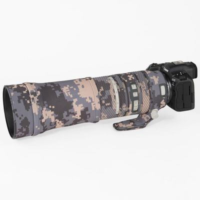 CHASING BIRDS Lens Camouflage Waterproof Coat for Canon EF 100-400mm F4.5-5.6 L is II USM Rainproof Lens Protective Cover Version IV (Digital Camouflage, with Extender EF 2.0X III)