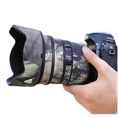 CHASING BIRDS Lens Camouflage Waterproof Coat for Nikon AF-S 24-70mm F2.8 E ED VR Rainproof Lens Protective Cover (Pine Camouflage, with 1.7X TC (TC-17E II))