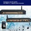 5.1 Channel Surround Sound Decoder, 192Khz 24Bit 4K ARC Optical Fiber Coaxial Analog Sound Decoder System Support for AC3, DTS, LPCM, HDCD, PCM (US Plug) view 2