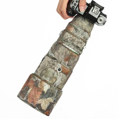 CHASING BIRDS Lens Camouflage Waterproof Coat for FUJIFILM XF 200mm F2 R LM OIS WR Rainproof Lens Protective Cover Version III (Forest, with 2.0X TC)