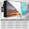 FALABON88 Outdoor TV Cover 65 Inch, Weatherproof Waterproof Summer Watercolor Sea Outside TV Covers with Zipper Flap, Green Ocean 600D TV Enclosure Protector for Outside Flat Screen TV view 2
