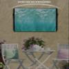 FALABON88 Outdoor TV Cover 65 Inch, Weatherproof Waterproof Summer Watercolor Sea Outside TV Covers with Zipper Flap, Green Ocean 600D TV Enclosure Protector for Outside Flat Screen TV view 3