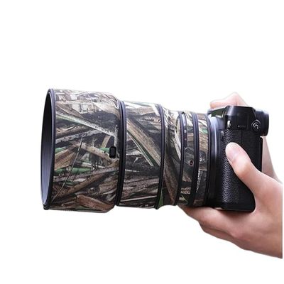 CHASING BIRDS Lens Camouflage Waterproof Coat for FUJIFILM GF 110mm F2 R LM WR Rainproof Lens Protective Cover (Reed Camouflage, with 1.4X TC)