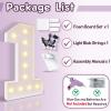 Bugame Light Up Numbers 4FT, Number 8 Light Up Sign Marquee Numbers 4 Feet Tall, Large 8 Marquee Number for 8th Birthday Party Decorations Mosaic Nmero view 3