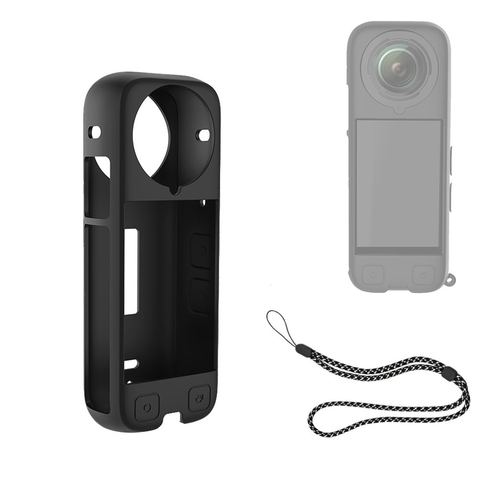 Silicone Protective Cover Case Compatible for Insta360 X4 Action Camera Accessories Protector Skin Sleeve All-Round Cover