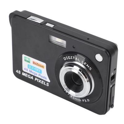 2.7inch TFT Display Digital Camera, 48MP 4K 8X Zoom Anti Shake Point and Shoot Digital Cameras for Students, Autofocus Auto Face Beauty Multi Color Filter Camera
