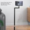 Projector Floor Stand, Height Adjustable 27.56 to 47.24 inch Carbon Steel Hide Against Wall Mount Bracket Shelf, for Camera Gimbal Mobile Phone view 4
