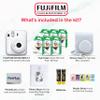 Fujifilm Instax Mini 12 Instant Camera Bundle with Fujifilm Instax Mini Instant Film Value Pack (60 Sheets) with Accessories Including Protective Case, Strap, Photo Album (Clay White) view 2
