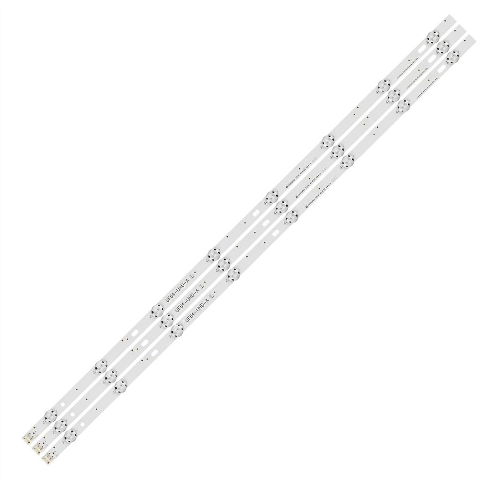 UFDIPLMY 6 PCS/Set 8LED LED Compatible with Backlight Strip UF64_UHD_A HC430DGN-SLNX1 43UF6409 43UF6400 43UF640V 43UF6407 43UH610V 43UH619V