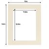 Poster Palooza 8x10 Mat for 11x14 Frame - Precut Mat Board Acid-Free Textured Cream 8x10 Photo Matte for a 11x14 Picture Frame, for Family Photos, Show Kits, Art, Picture Framing, Pack of 1 Mat view 3