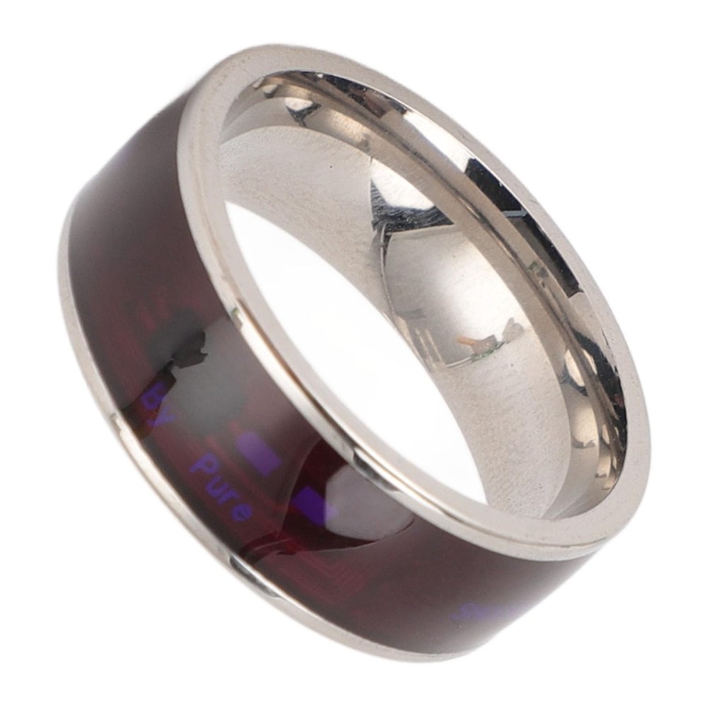 2024 New NFC Smart Ring for Universal Ntag213 Chip, Smart Finger Rewrite All Round Sensing for Mobile Phone (Silver), Genericcdpygxeo7f-16