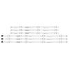 UFDIPLMY 6 PCS/Set LED Backlight Strip Compatible with LG 43LF510V 43LF5100 43LH5100 43LH5700 43LH570A 43LH520V 43LH590 43LJ515V 43LH510V 43LH570V view 1