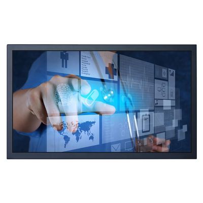 iChawk 18.5" inch PC Monitor Display with 1920x1080p 16:9 LCD Widescreen Four-Wire Resistive Touch Screen USB HDMI-in VGA Built-in Speaker Metal Shell for Industrial Automation Equipment, W185MT-972R