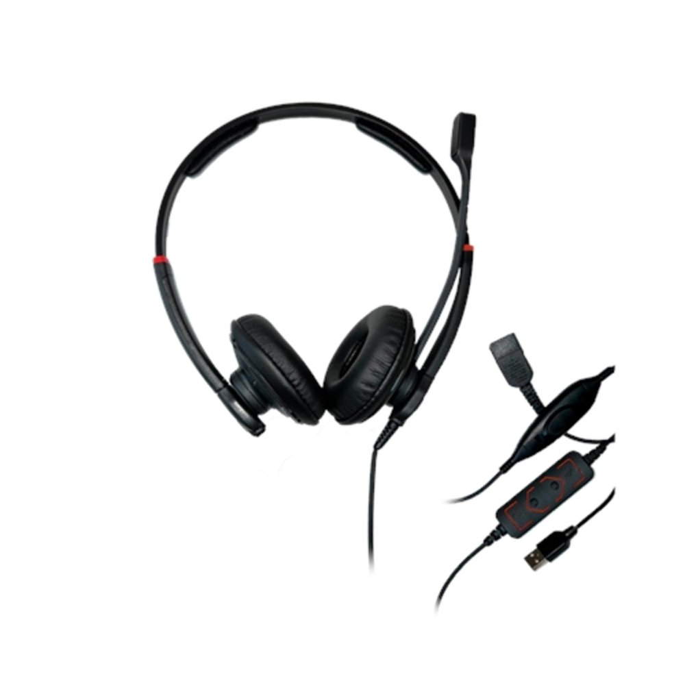 DataLocker Data Locker AT1000HS-PTT-QD-G Taa Compliant Push-to-talk Usb Headset With Quick Disconnect