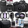 Canon EOS R10 4K Video Recording Mirrorless Camera with 18-45mm and Canon EF 75-300mm f/4-5.6 III Lenses + 2 X 64GB Fast Transcend Memory + Deluxe Accessory Bundle (Renewed), Black view 1