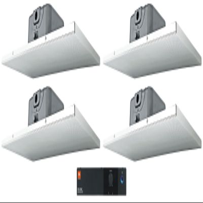 Audiosavings Bundle: (1) JBL CSA 140Z 40w Commercial 70v Amplifier Amp for Restaurant/Bar/Cafe Bundle with (4) Rockville DCS6T 70V Commercial 6.5" 2' X 1' Drop Ceiling Tile Speaker (5 Items)