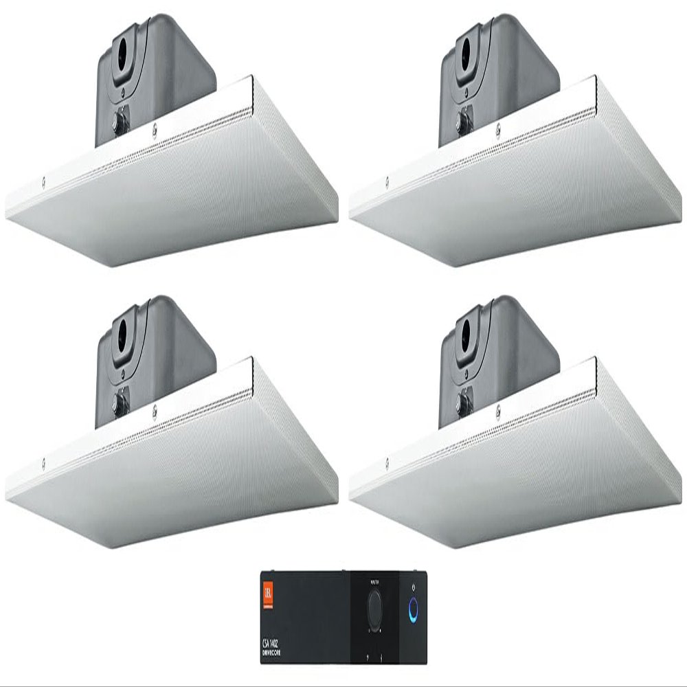 Audiosavings Bundle: (1) JBL CSA 140Z 40w Commercial 70v Amplifier Amp for Restaurant/Bar/Cafe Bundle with (4) Rockville DCS6T 70V Commercial 6.5" 2' X 1' Drop Ceiling Tile Speaker (5 Items)