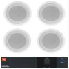 Audiosavings Bundle: (1) JBL CSA 140Z 40w Commercial 70v Amplifier Amp for Restaurant/Bar/Cafe Bundle with (4) Rockville CCL5T White 70V 5" Commercial Ceiling Speakers 4 Restaurant/Office (5 Item) view 1