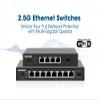 Intellinet 9-Port Network Switch: 8 x 2.5G Ethernet & 1 SFP+ Uplink, Ultra-Fast Speeds for Wi-Fi 6, Compact Fanless Design, Perfect for High-Bandwidth Needs - 562096 view 3