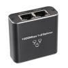 Ethernet Splitter 1 to 2, High Speed 1000Mbps Network Splitter, RJ45 LAN Splitter Adapter with USB Power Cable, 2 Devices Simultaneously Networking, Plug & Play view 1